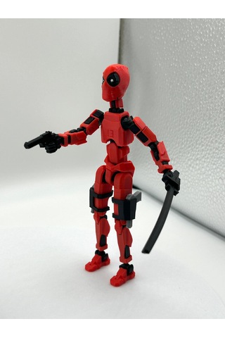 Deadpool & Wolverine Ikili Marvel Kahraman 3d Baskı Dummy Figür Seti