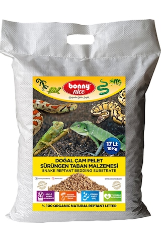 Bonny Nice Doğal Çam Pellet Sürüngen Taban Malzemesi 17 l x 20 Pk