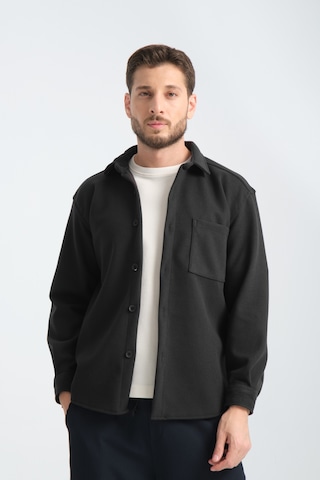 Redline Erkek Regular Fit Kışlık Kaşe Gömlek Füme
