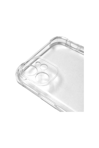 Apple Uyumlu iPhone 11 Uyumlu Zore Kamera Korumalı Nitro Anti Shock Silikon-renksiz Renksiz -