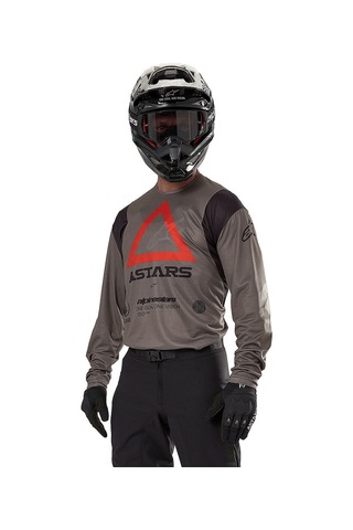 Alpinestars Techdura Off-road Enduro Motosiklet Jerseyi Kahverengi