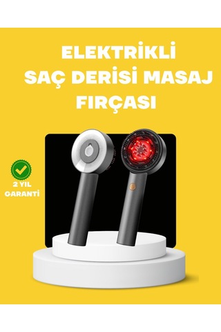 Northcity Led Teknolojili Elektrikli Saç Masaj Fırçası - Mikro Akımlı Saç Uzatıcı Ve Dökülme Önleyici