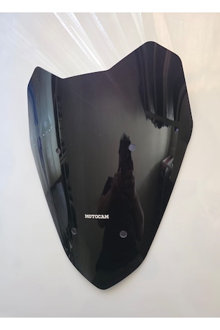 Motocam Küba Chia 125 Ön Cam 2023-2026 Model 40cm Siyah Renkli Sportif