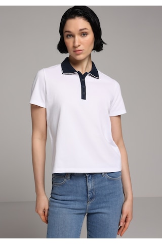 Colin's Colins Regular Fit Polo Yaka Düz Kadın Beyaz Kısa Kol Tişört Cl1080432 Q1.v1 Wht