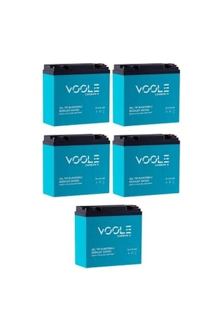 Tnl Voole 12v 24 Amper Dik Elektrikli Bisiklet Aküsü 5'lü Paket
