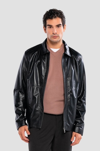Tamer Tanca Erkek Hakiki Deri Siyah Deri Mont 415 K-1328 Erk Dr Mont Sk24/25 Sıyah Dr Siyah