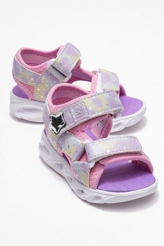 Mnpc Kız Çocuk Pembe Işıklı Anatomik Hafif Günlük Sandalet 25y2s1006759 Pembe