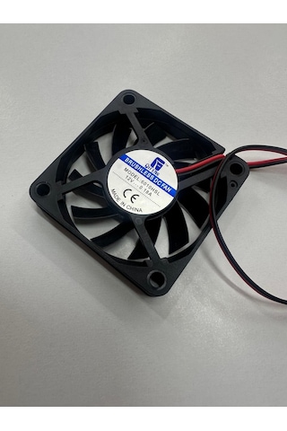 12 Volt 6 Cm 2 Pinli Fan 6x6x1 Cm 12 Volt Fan 1 Adet