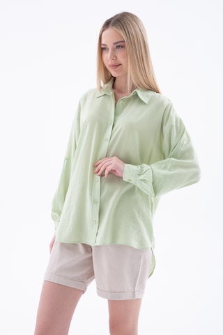 Fashion Friends Bayan Gömlek 25y0051k1 Yeşil Yeşil