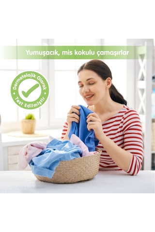 %100 Bitkisel Bazlı Konsantre Çamaşır Yumuşatıcısı 1500 Ml Doğal İçeriklerle 60 Yıkama Tekli