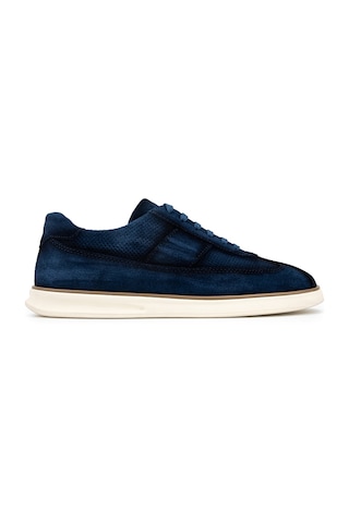 Tamer Tanca Erkek Hakiki Deri Lacivert Süet Sneakers & Spor Ayakkabı 1093 3072 Erk Ayk Y26 Lacı Suet