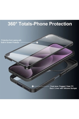 Fochsia Redmi 14c 4g Tamamen Şeffaf Titreşim Önleyici Tam Koruma Kılıf Kırmızı