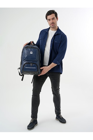United Colors of Benetton Lacivert Unisex Günlük Kullanım Sırt Çantası