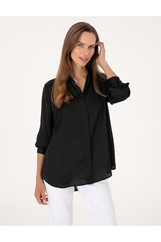 Pierre Cardin Kadın Siyah Gömlek Desenli 50313588-vr046 Siyah