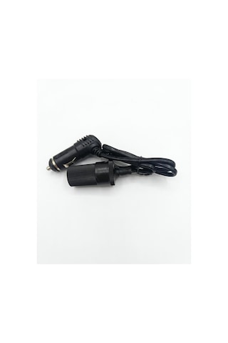 Araç Çakmaklık Uzatma Kablosu 12-24 Volt 10 Amper 2 X1 Mm Ttr Bakır 75cm-siyah