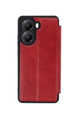 Newface Xiaomi Poco X7 Pro Kılıf Flip Cover - Kırmızı