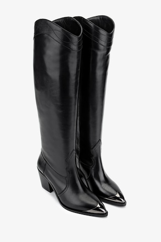 Valmenti Kadın Hakiki Deri Siyah Deri Casual Çizme 1046 21389 Bn Czm Sk24-25 Sıyah Dr Siyah Deri