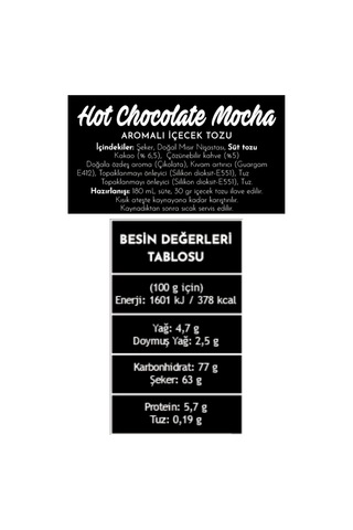 Nera Sıcak Çikolatalı Mocha 1000g Toz İçecek