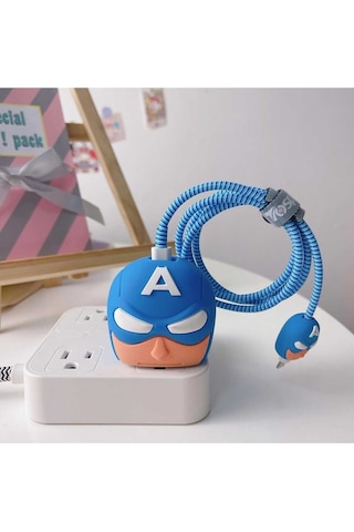 Iphone 18w/20w Uyumlu Şarj Kablosu Ucu Ve Şarj Başlığı Kılıfı Dondurma