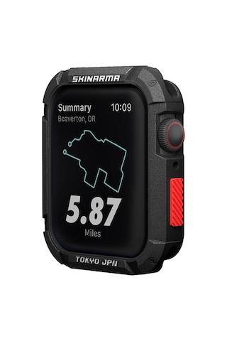 Watch 7 45mm Skinarma Kurono Buzlu Tasarım Sert Pc Kasa Koruyucu Siyah