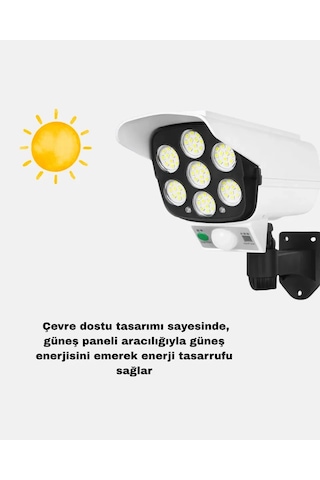 Solar Bahçe Aydınlatması Su Geçirmez Ip66 Pır Sensörlü Uzun Çalışma Süreli .
