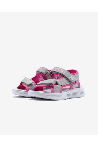 Skechers Sola Glow Sandal Büyük Kız Çocuk Gri Işıklı Sandalet 303024l Slhp Gri
