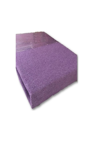 Mycey Mor Lastikli Streç Battal Boy Havlu Çarşaf 180x200 Cm Mor