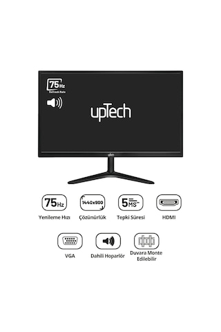 Uptech HD190S 19" 5 MS 75 Hz VGA HDMI LED Monitör