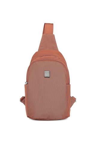 Smart Unisex Body Bag Tasarım Vücut Sırt Ve Göğüs Çantası Ayarlanabilir Askılı Kiremit Kiremit