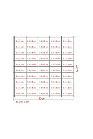 Woodbu 1/64 Hobi Araba Rafı Beyaz 50'Li (Hot Wheels, Matchbox)