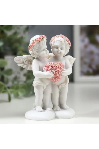 Nedetskij İç Mekan Figürü Kuzencikler Gül Kalp Şeklinde 296905668