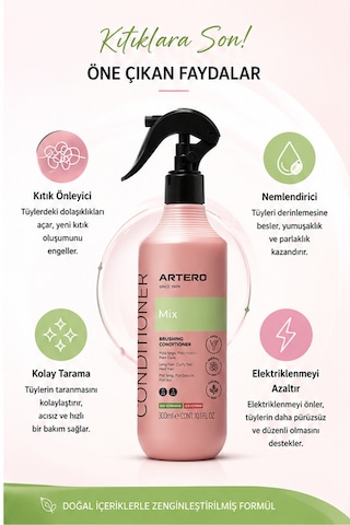 Artero Mix Kıtık Açıcı Durulamasız Köpek Ve Kedi Spreyi 300 Ml