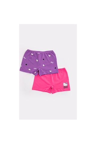Hello Kitty Lisanslı Kız Çocuk 2 Li Boxer Seti Çok Renkli