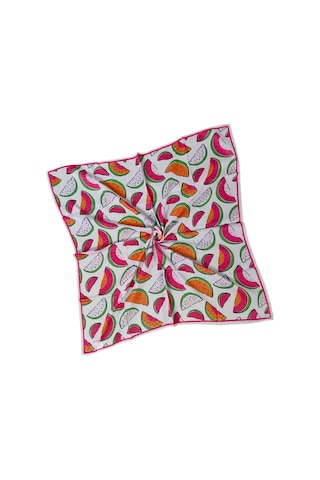 Mim Eşarp Valino Soft Pamuk Çocuk Desenli Eşarp 70x70 Cm Açık Pembe - Karpuz