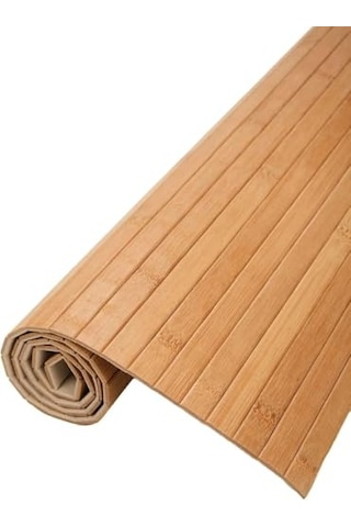 Tr Kaydırmaz Tabanlı Bambu Banyo Paspası 70x45 Cm Doğal Ahşap Bambu Mat, Suya Dayanıklı, Kaymaz Paspas, Dekor Diğer