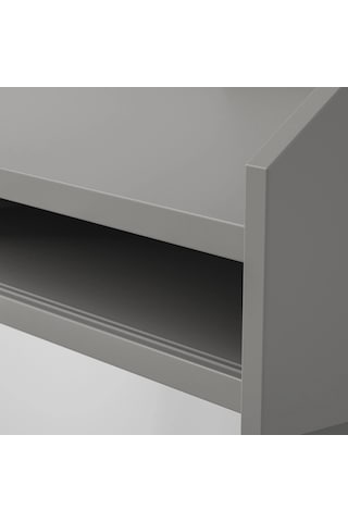 Hauga Gri Renk 100x84 Cm Çalışma Masası Çekmeceli Meridyendukkan Gri