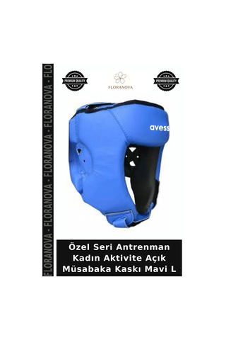 Özel Seri Antrenman Kadın Aktivite Açık Müsabaka Kaskı Mavi L