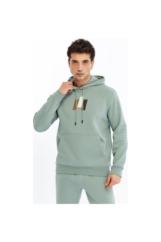 AR-MA Arma Erkek Kapüşonlu Sweatshirt Kanguru Cepli, 3 İplik Şardonlu, Regular Fit, %70 Pamuk %30 Polyester K30254628502 Mavi