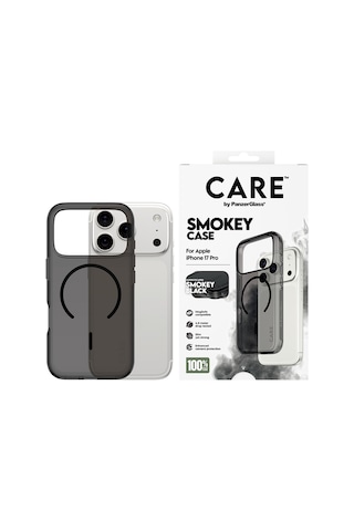 Care By Panzerglass Flagship Apple Uyumlu iPhone 17 Pro Urban Explorer Smokey Siyah Magsafe Kılıf