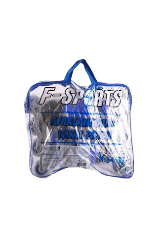 F-sports 1. Seri 2+2 Ayarlanabilir Ön Tekerleği Işıklı Metal Alıştırma Pateni Çanta Hediyeli Mavi