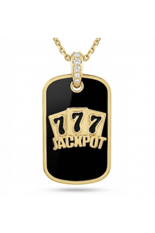 777 Jackpot Kolye Ucu Çok Renkli