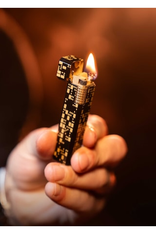 Caka Petra Pixel Kalem Çakmak Seti Siyah