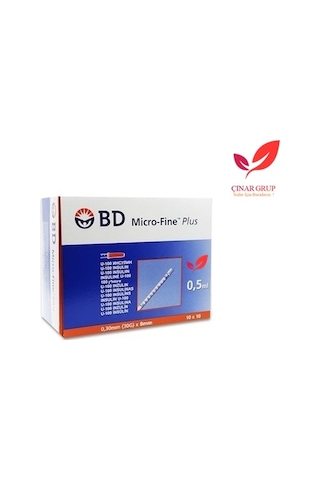(100'Lu 2 Kutu) 0.5 Ml Bd Micro-Fine Plus İnsülin Enjektörü