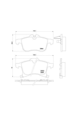 Opel Astra Ön Fren Balata 1998-2011 1605009 Lp1309 1.6, 2.0, 1.4, 2.0 Dtı, 1.3 Cdtı, 1.9 Cdtı
