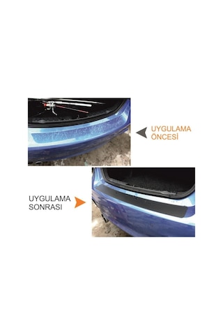 Seat Leon İçin Uyumlu Aksesuar Oto Bagaj Ve Kapı Eşiği Sticker Seti Karbon Kırmızı
