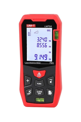 Uni-T LM70A LCD Mesafe Ölçer Lazermetre 70 M