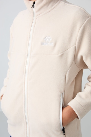 Tommy Life Bej Kalın Yumuşak Dokulu Standart Fit Nakışlı Polar Erkek Çocuk Sweatshirt - 11223 Bej