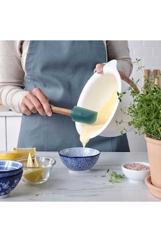 Ikea Bäckrödıng Silikon Hamur Spatulası 25 Cm 2'li Koyu Bej Koyu Yeşil