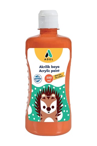 Okul Akriliği, 500 Ml, Turuncu Genel