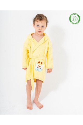 Zürafalı Bornoz Sarı Sarı